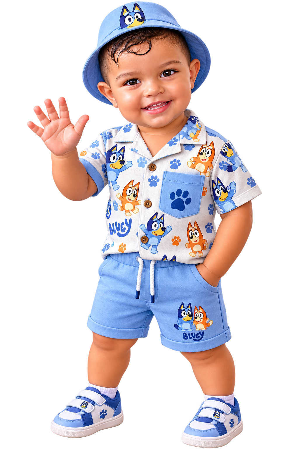 Samuel em uma lembrança especial do aniversário de 2 anos
